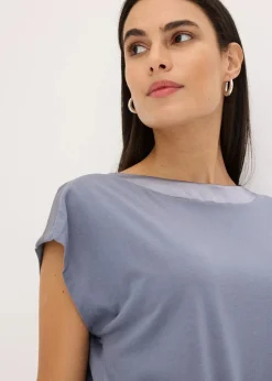 Shirt mit Satinpasse