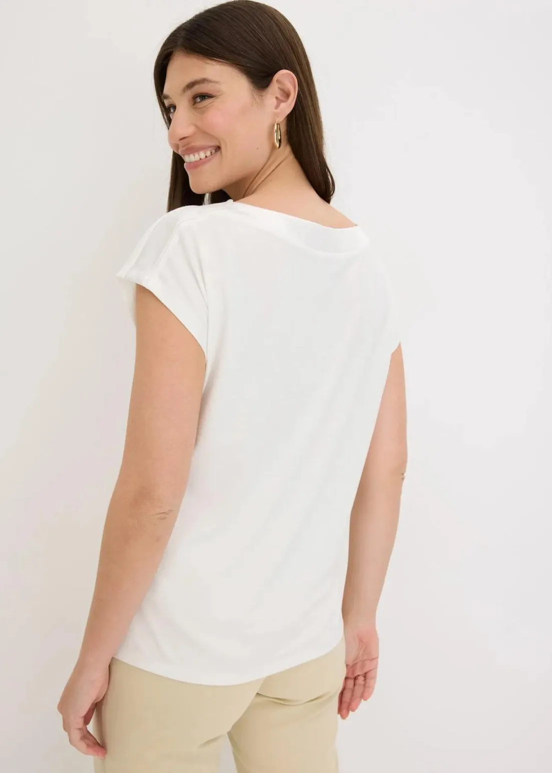 Shirt mit Satinpasse