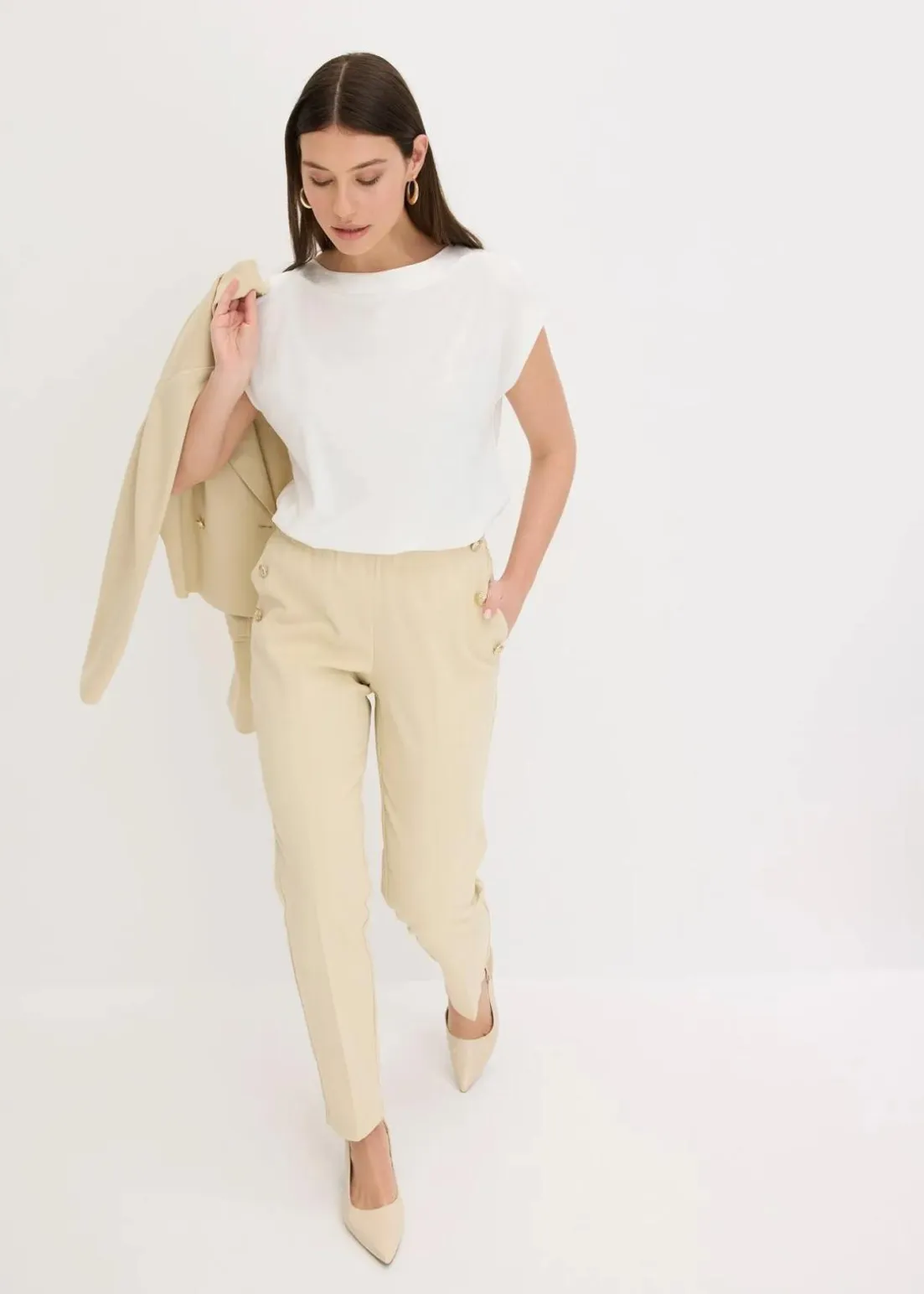 Shirt mit Satinpasse