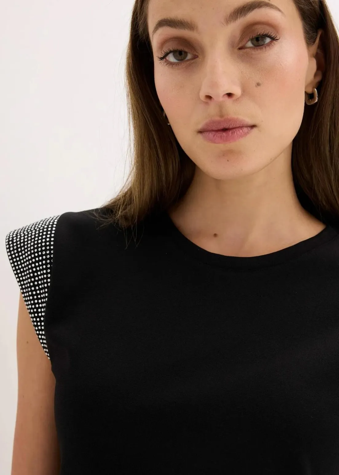 Shirt mit Schulterpolstern