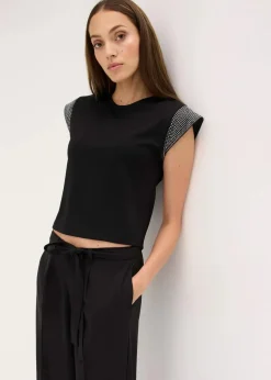 Shirt mit Schulterpolstern