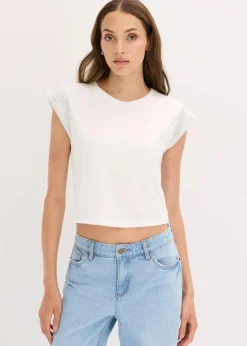 Shirt mit Schulterpolstern