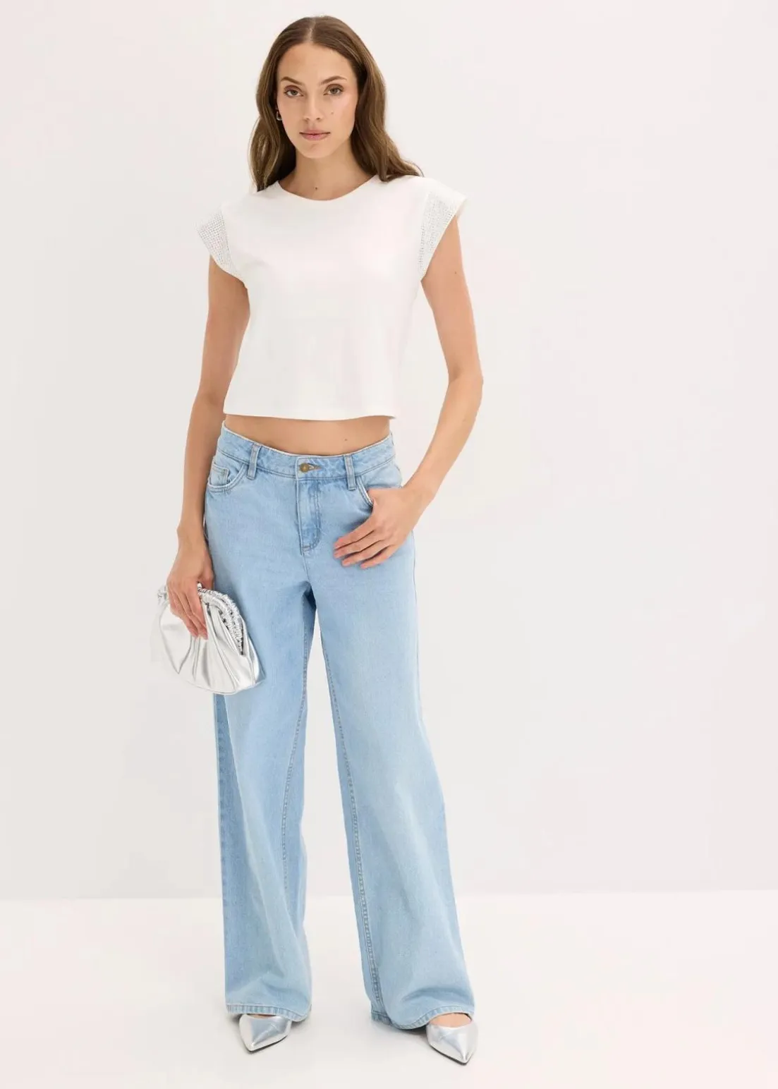 Shirt mit Schulterpolstern