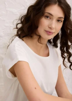 Shirt mit Seidenanteil