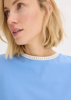 Shirt mit Spitzenborte