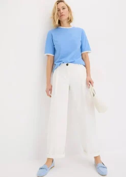 Shirt mit Spitzenborte