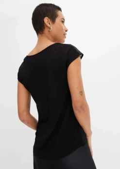 Shirt mit Spitzeneinsatz