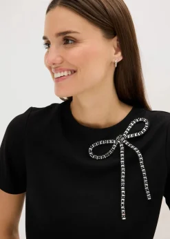 Shirt mit Strass-Applikation