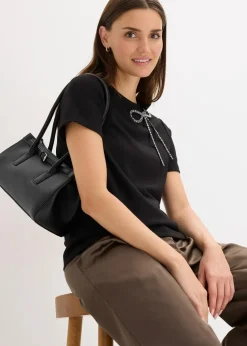 Shirt mit Strass-Applikation