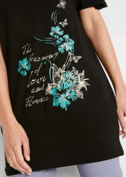 Shirt mit U-Boot Ausschnitt, Halbarm