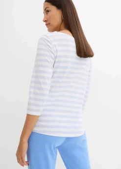 Shirt mit U-Boot-Ausschnitt