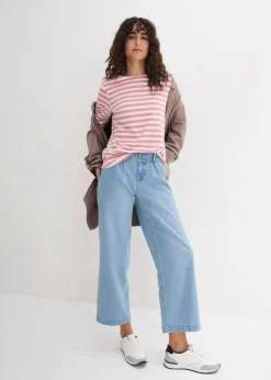 Shirt mit U-Boot-Ausschnitt