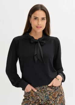 Shirt mit Viskose und Satinschluppe