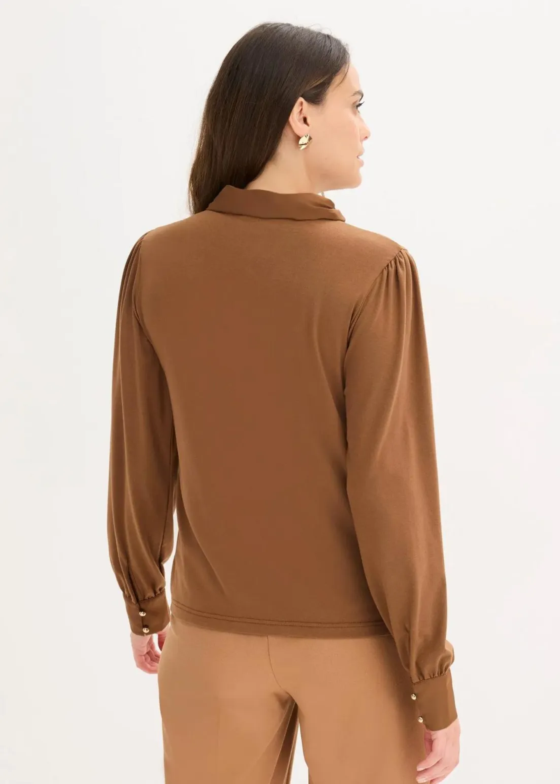 Shirt mit Viskose und Satinschluppe