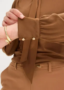 Shirt mit Viskose und Satinschluppe