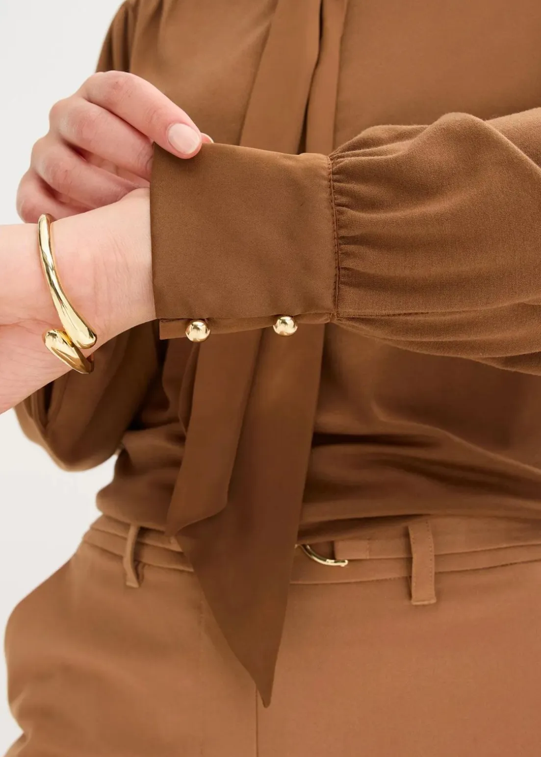 Shirt mit Viskose und Satinschluppe