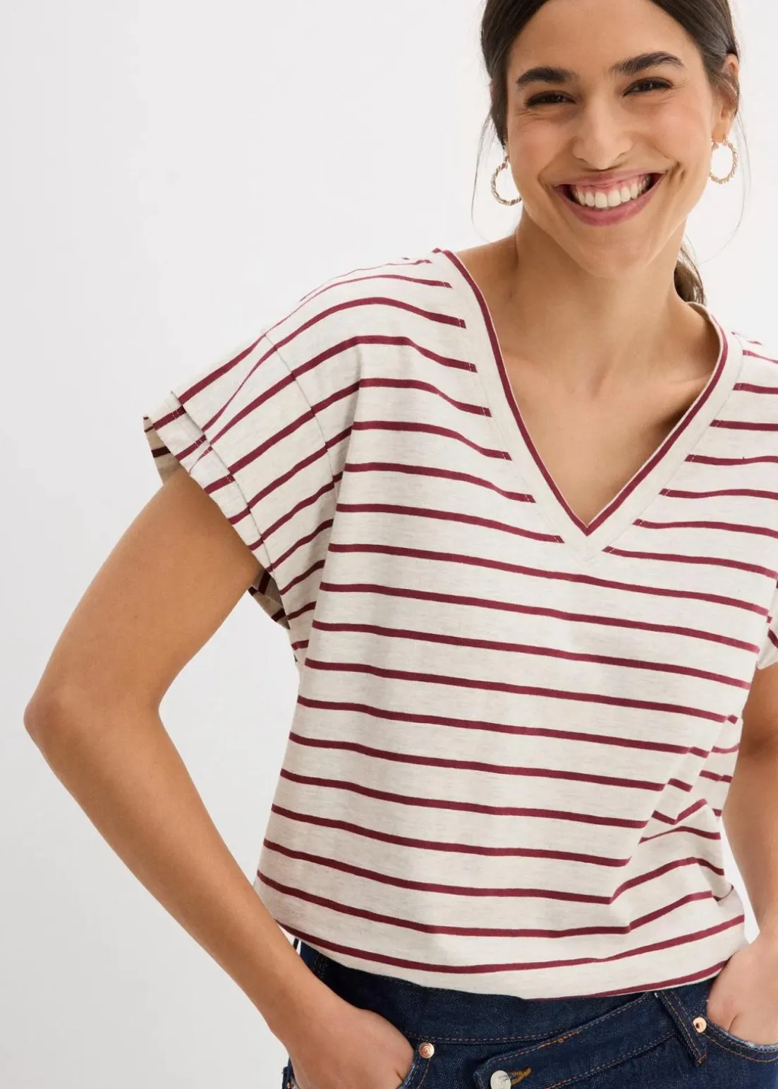 Shirt mit Volantärmeln