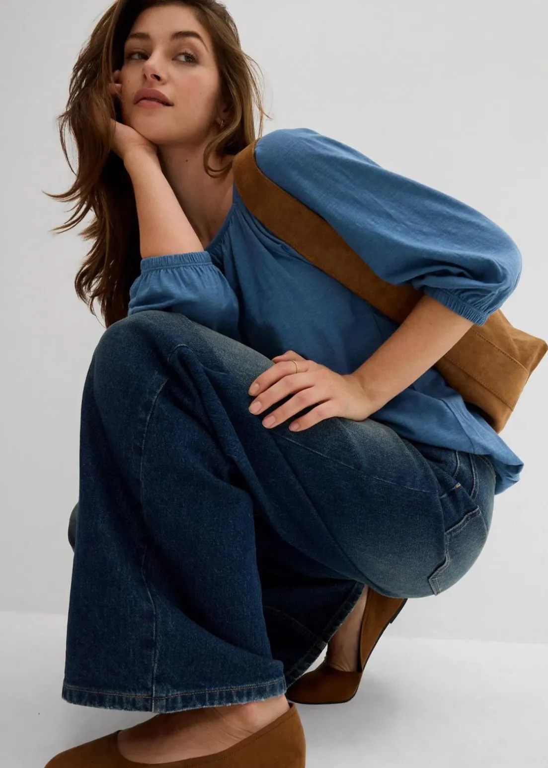 Shirtbluse aus reiner Bio-Baumwolle