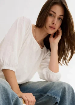 Shirtbluse aus reiner Bio-Baumwolle