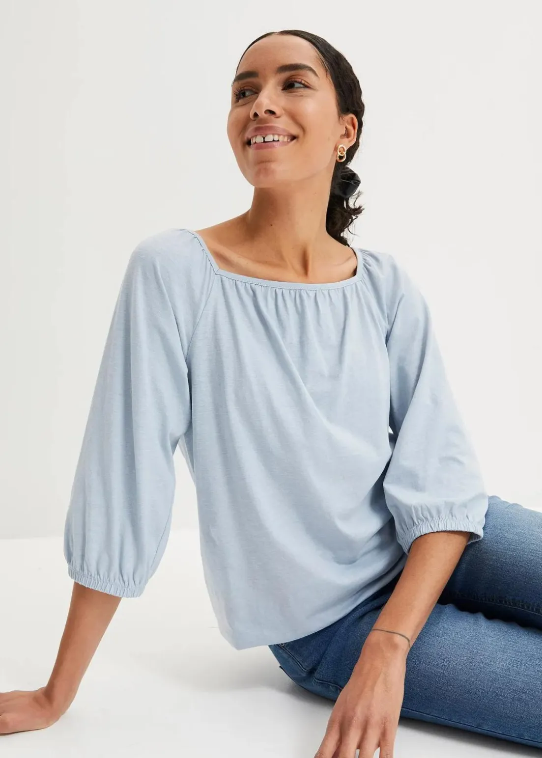 Shirtbluse aus reiner Bio-Baumwolle