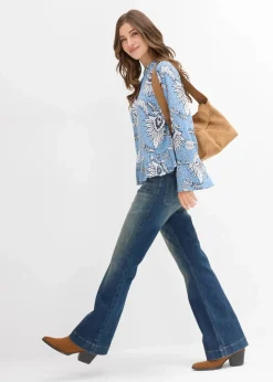 Shirtbluse aus softem Modal-Mix