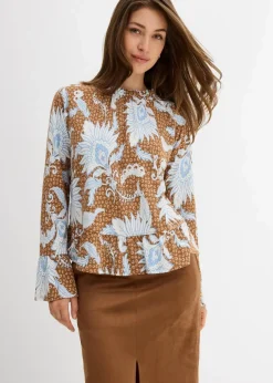 Shirtbluse aus softem Modal-Mix