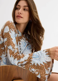 Shirtbluse aus softem Modal-Mix