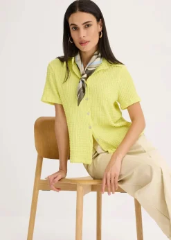 Shirtbluse mit Struktur
