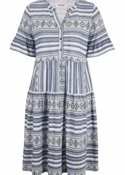 Shirtkleid aus fließendem Viskose-Mix