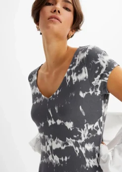 Shirtkleid aus fließender Viskose