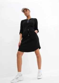 Shirtkleid aus schwerer Baumwolle