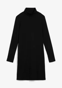 Shirtkleid aus schwerer elastischer Ripp-Qualität