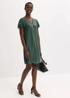 Shirtkleid mit Chiffonärmeln