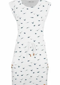 Shirtkleid mit Flügelärmeln und Druck