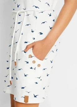 Shirtkleid mit Flügelärmeln und Druck