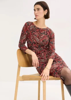 Shirtkleid mit Paisley Druck