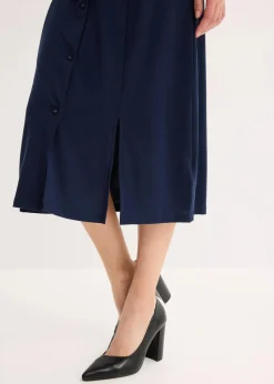 Shirtkleid mit Schlitz