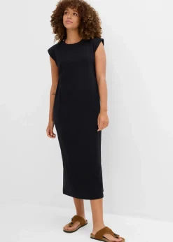Shirtkleid mit Schulterpolstern aus reiner Bio-Baumwolle