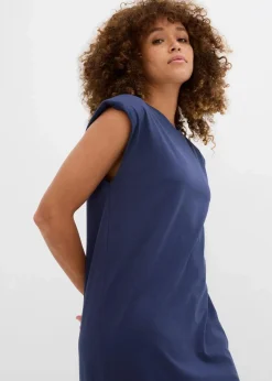 Shirtkleid mit Schulterpolstern aus reiner Bio-Baumwolle