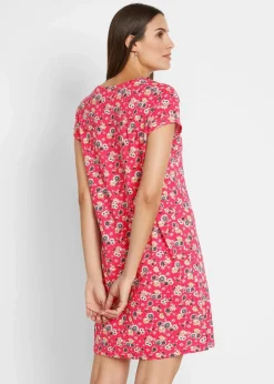 Shirtkleid mit seitlichen Schlitzen aus reiner Baumwolle (2er Pack)