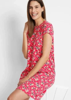 Shirtkleid mit seitlichen Schlitzen aus reiner Baumwolle (2er Pack)