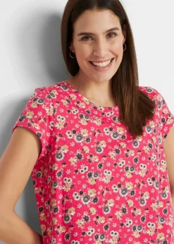 Shirtkleid mit seitlichen Schlitzen aus reiner Baumwolle (2er Pack)