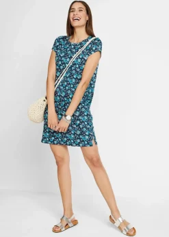 Shirtkleid mit seitlichen Schlitzen aus reiner Baumwolle (2er Pack)