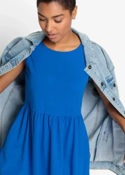 Shirtkleid mit Taschen aus reiner Baumwolle