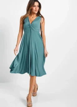 Shirtkleid mit V-Ausschnitt