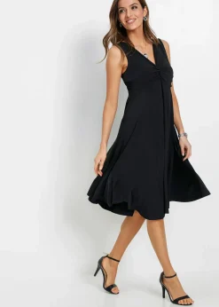 Shirtkleid mit V-Ausschnitt