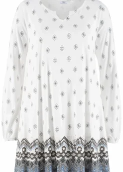 Shirt-Tunika aus Baumwoll-Viskose-Mix