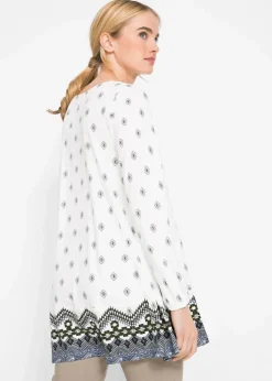 Shirt-Tunika aus Baumwoll-Viskose-Mix