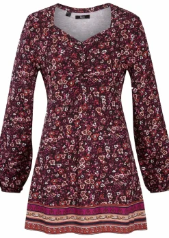 Shirt-Tunika aus Baumwoll-Viskose-Mix