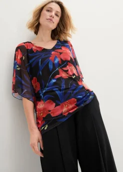 Shirt-Tunika aus Mesh